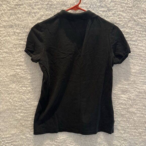 Express 2yk Black Polo With Pink Lion Stretch Baby tee Vintage Punk Grunge - Picture 5 of 6